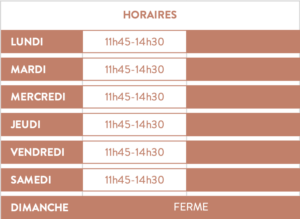Horaires du restuarant Le Boeuf Fermier